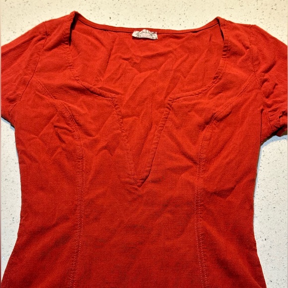 Free People Deep V bodysuit with princess seams - Picture 9 of 15